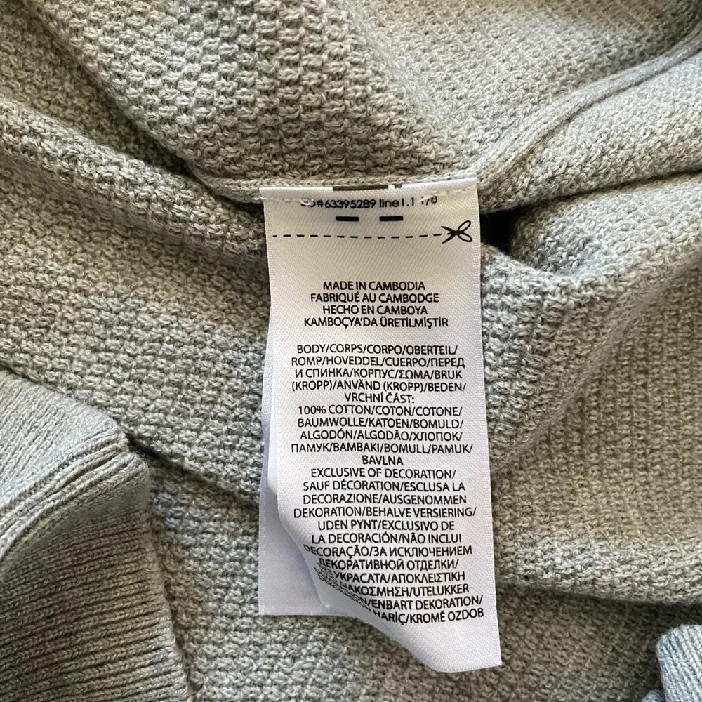 Polo Ralph Lauren Sweater Mens Gray Pony Textured Knit Cotton Prep XL - Picture 4 of 4